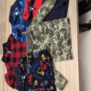 Lot of 5 The Childrens Place Fleece Quarter Zip sz 3T